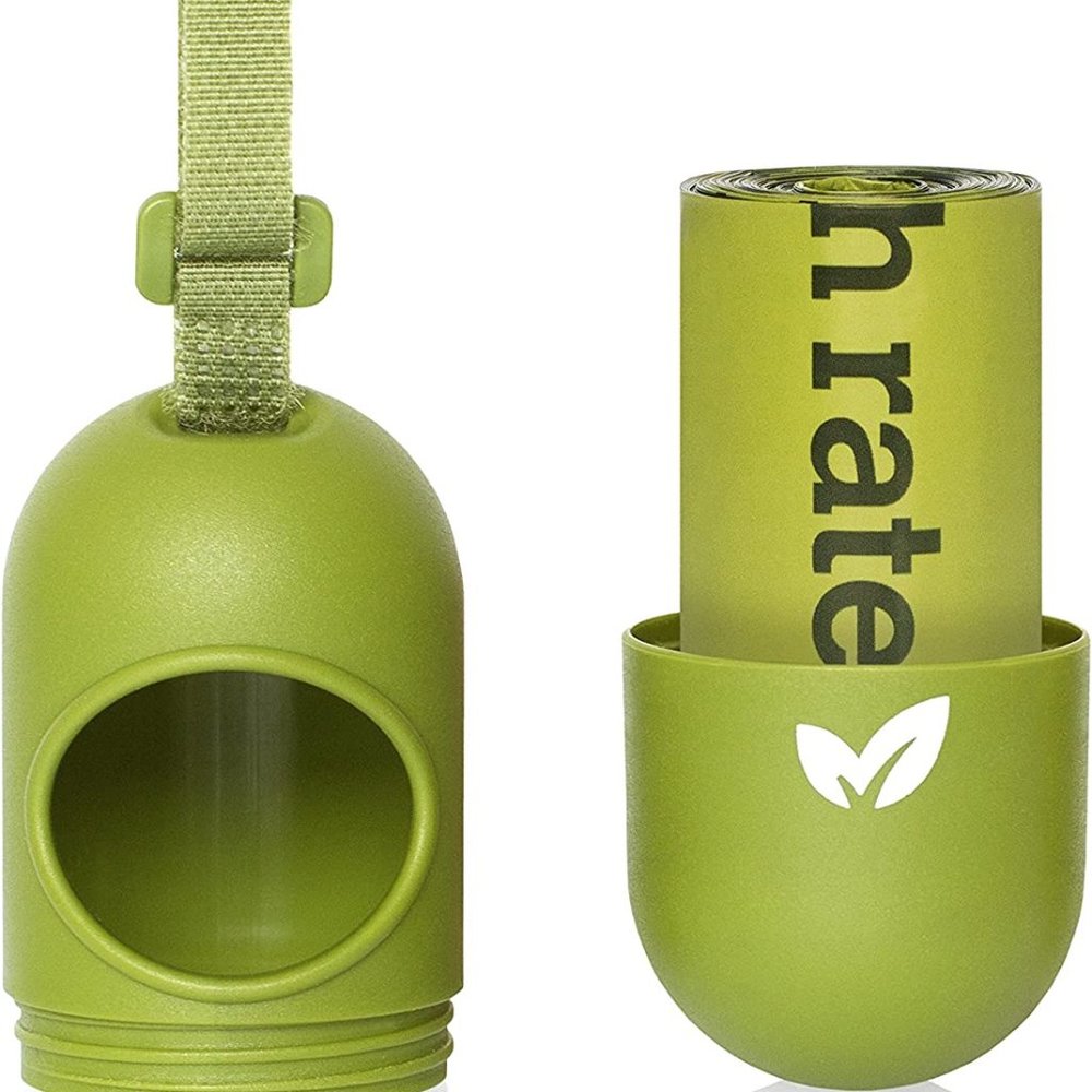 NIP Earth Rated Leash Dispenser for Dog Waste Bags w/ 30 Unscented Poop Bags